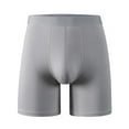 thumbnail image 1 of Jalioing Men's Underwear Mid Rise Long Leg Boxer Trunks Solid Color Breathable Athletic Underpants Big and Tall, 1 of 7