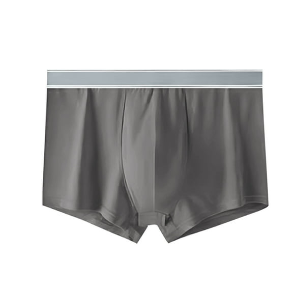 Jalioing Mens Boxer Briefs Comfortable Short Leg Cotton Trunks Underpants Big and Tall Breathable Underwear