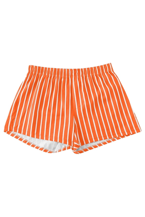 Mens Boxer Shorts Loose Comfortable Cotton Sleep Shorts Classic Striped Casual Boxer Underwear for Men