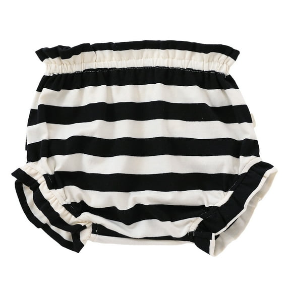 Jalioing Newborn Baby Bottom Shorts for Infant Boys Girls Stripe Ruffle Short Underwear Summer Cotton Pants