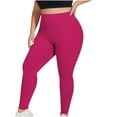 thumbnail image 1 of Jalioing Plus Size High Waist Leggings for Women L-4XL Stretchy Yoga Pants Full Length Running Workout Leggings, 1 of 6