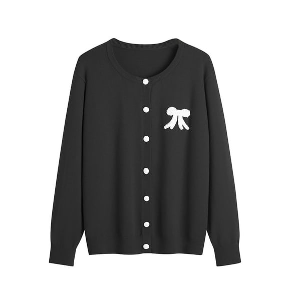 Jalioing Plus Size Sweater Women's Fall Winter Knit Jacket Soft Button down Sweaters Cardigan