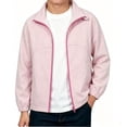 thumbnail image 1 of Jalioing Rain Jacket for Big Girls Boys Casual Solid Waterproof Windbreaker Lightweight Zipper Up Collared Jacket, 1 of 4