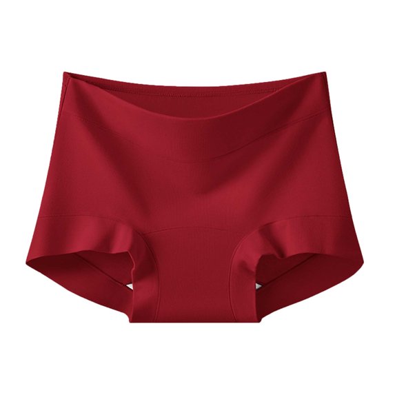 Jalioing Seamless Underwear Women's Breathable Mid Waist Full Coverage Briefs Underpants Soft Stretchy Panties