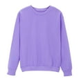 thumbnail image 1 of Jalioing Solid Basic Sweatshirts for Women Long Sleeve Crew Neck Casual Pullover Tops Fall Winter Solid Shirts, 1 of 7