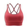 thumbnail image 1 of Jalioing Sport Bra for Women Criss-Cross Back Supportive Workout Bras Strappy High Impact Running Yoga Bras, 1 of 4