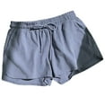 thumbnail image 1 of Jalioing Summer Drawstring Shorts for Women Elastic Waist Casual Basic Short Pants Solid Color Loose Shorts with Pocket, 1 of 4