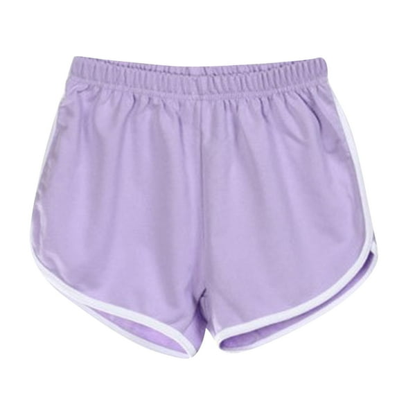 Jalioing Summer Running Shorts for Women Elastic Waist Casual Athletic Shorts Loose Workout Sport Shorts
