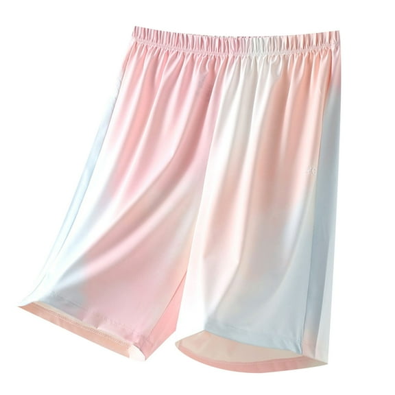 Jalioing Summer Shorts Kids Elastic Waist Tie-Dye Knee Length Shorts Lightweight Quick Dry Casual Shorts