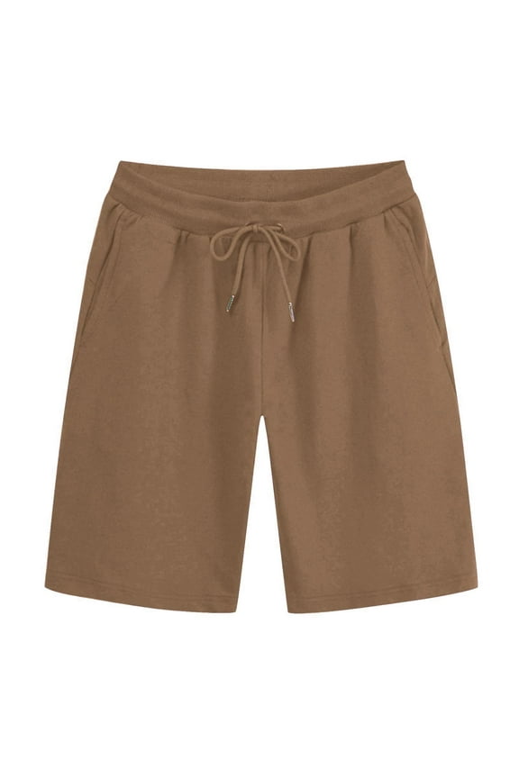 Summer Sweat Shorts for Men Lightweight Elastic Drawstring Athletic Shorts Casual Basic Plain Running Shorts