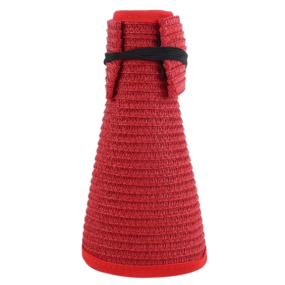 Jalioing Summer Visors for Women Adjustable Wide Brim Sun Hat Foldable UV Protection Ponytail Beach Visor Hat