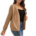 thumbnail image 1 of Jalioing Sweater for Women Long Sleeve Oversized Sweaters Fall Winter Open Front Knit Cardigan, 1 of 4