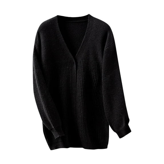 Jalioing Sweater for Women Long Sleeve Oversized Sweaters Fall Winter Open Front Knit Cardigan