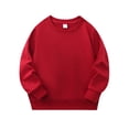 thumbnail image 1 of Jalioing Sweatshirt for Kids Casual Basic Crew Neck Long Sleeve Plain Pullover Tops Lightweight Sport Shirts 2-11 Years, 1 of 5
