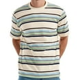 thumbnail image 1 of Jalioing Summer Casual T Shirt for Men Classic Short Sleeve Crew Neck Striped Tee Shirt Vintage Fashion Tops, 1 of 2