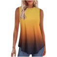 thumbnail image 1 of Jalioing Tank Tops for Women Crew Neck Sleeveless Flowy Casual Shirts Gradient Print Summer Fashion T Shirts, 1 of 7