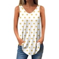 thumbnail image 1 of Jalioing Tank Tops for Women V Neck Sleeveless Summer Tank Shirt Flowy Casual Fashion Graphic Tee Shirt, 1 of 5