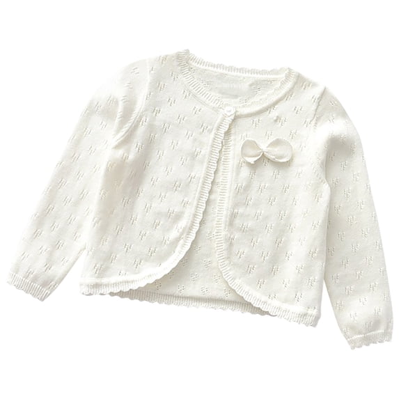 Jalioing Toddler Baby Cardigan Lightweight Long Sleeve Coat Fall Winter Button down Knit Outwear