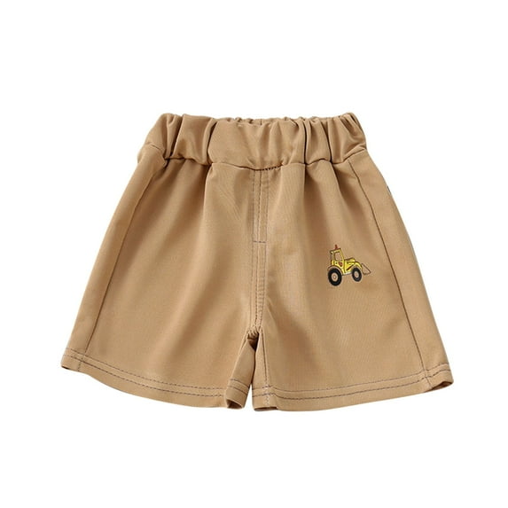 Jalioing Toddler Baby's Shorts Boys Girls Elastic Waist Summer Cute Shorts Breathable Casual Cotton Shorts