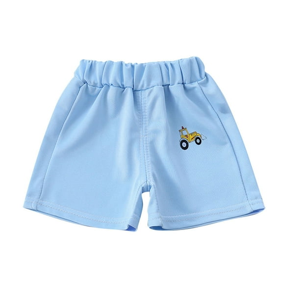 Jalioing Toddler Baby's Shorts Boys Girls Elastic Waist Summer Cute Shorts Breathable Casual Cotton Shorts