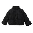 thumbnail image 1 of Jalioing Toddler Girls Puffer Jacket Winter Thermal Long Sleeve Stand Collar Puffy Coat Fashion Cute Outerwear with Pocket, 1 of 5
