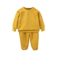 thumbnail image 1 of Jalioing Toddler Kids 2 Piece Outfits Long Sleeve Solid Sweatshirt and Joggers Tracksuit Boys Girls Sweatsuit Set, 1 of 5
