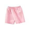 thumbnail image 1 of Jalioing Toddler Kids Basic Cotton Shorts Breathable Summer Shorts Casual Loose Solid Color Cute Shorts, 1 of 5