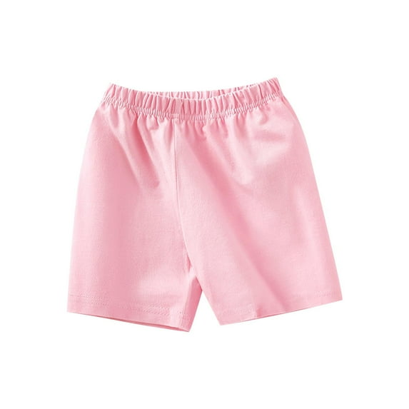 Jalioing Toddler Kids Basic Cotton Shorts Breathable Summer Shorts Casual Loose Solid Color Cute Shorts