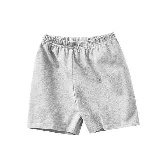 Jalioing Toddler Kids Basic Cotton Shorts Breathable Summer Shorts Casual Loose Solid Color Cute Shorts
