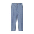 thumbnail image 1 of Jalioing Toddler Kids Boys Suit Pant School Uniform Dress Pants Solid Color Straight Leg Dressy Trousers (12-13 Years, Blue), 1 of 2