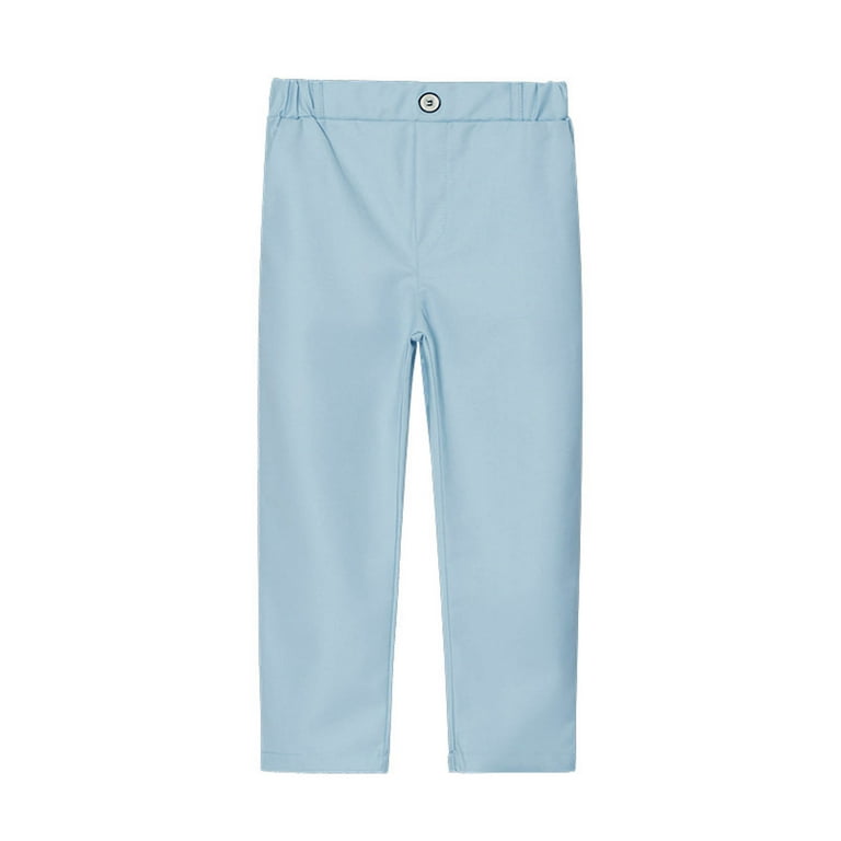 Boys light blue dress pants top