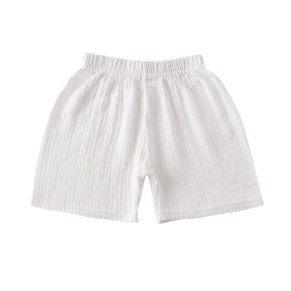 Jalioing Toddler Kids Summer Shorts Casual Plain Elastic Waist Shorts Infant Boys Girls Cute Shorts Basic Shorts 0-6 Years