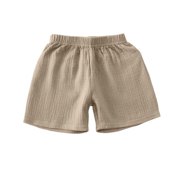 Jalioing Toddler Kids Summer Shorts Casual Plain Elastic Waist Shorts Infant Boys Girls Cute Shorts Basic Shorts 0-6 Years