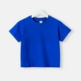 thumbnail image 1 of Jalioing Toddler Kids T Shirt Solid Color Basic Cotton Shirts Crew Neck Short Sleeve Casual Tees Tops 2-9 Years, 1 of 6