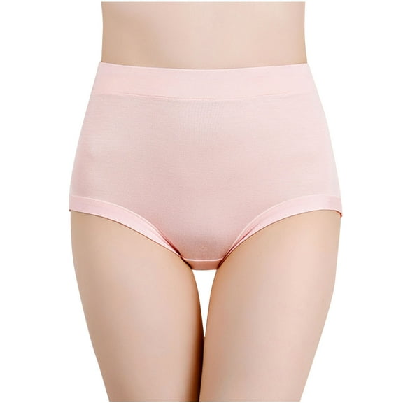 Jalioing Underwear Panties for Women Stretch High Waist Satin Panty Solid Color Ultra-Thin Traceless Briefs (3X-Large, Khaki)
