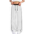 thumbnail image 1 of Jalioing Wide Leg Sweatpants for Girls Boys Baggy Loose Elastic Waist Drawstring Trousers Solid Open Bottom Joggers, 1 of 9
