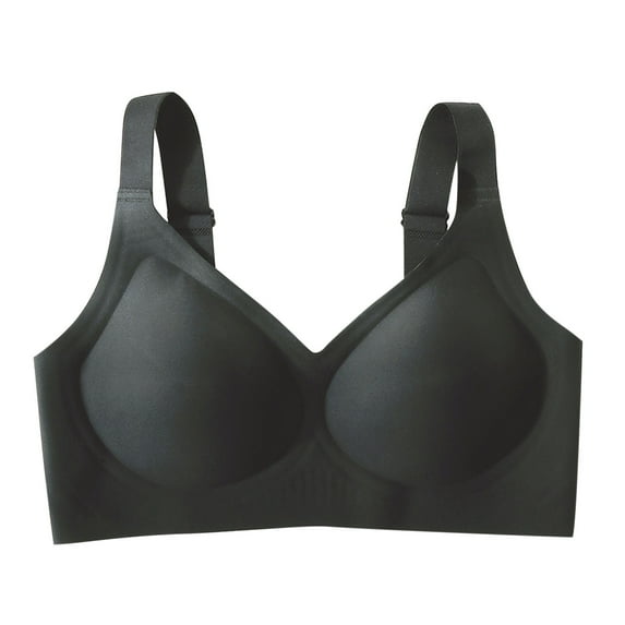 Jalioing Wireless Bra for Women Seamless Lightweight Everyday Bra Comfortable Push Up Adjustable Bralettes