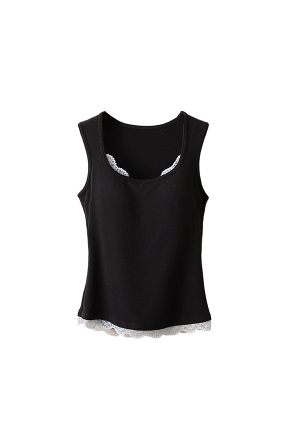 Women Sleep Tank Tops Summer Lightweight Sleeveless Pajama Shirts with Padded Soft Comfy Loungewear