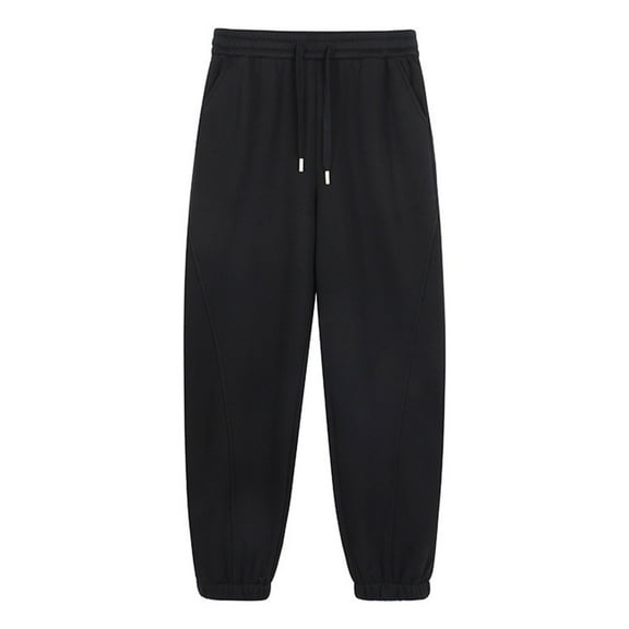 Jalioing Women's Athletic Joggers Thick Warm Fleece Lined Sweatpants with Pocket Thermal Elastic Waist Sport Pants