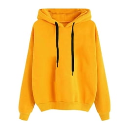 Doublju Women's Casual Long Sleeves Pullover Color Hoodie With