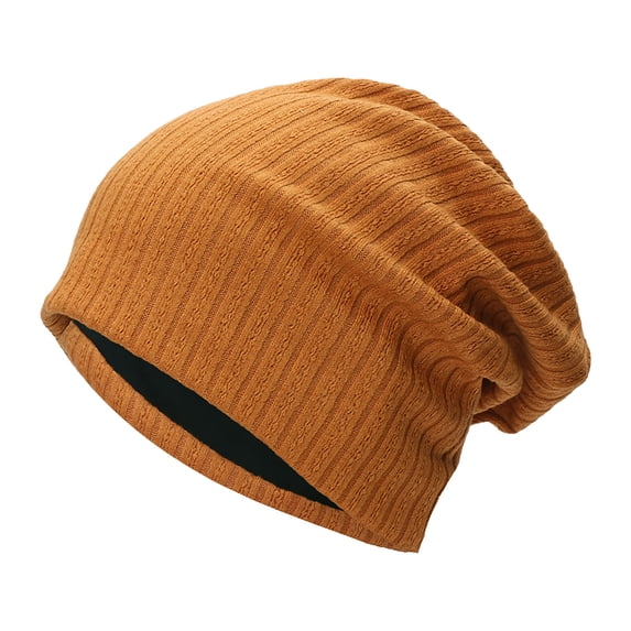 Jalioing Women's Knit Beanie Winter Outdoor Thermal Hat Cold Weather Solid Color Beanie Hats Comfy Headwear