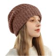 thumbnail image 1 of Jalioing Women's Knit Beanie Winter Outdoor Thermal Hat Cold Weather Solid Color Beanie Hats Comfy Headwear, 1 of 5