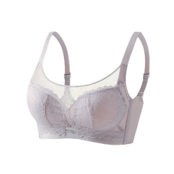 Jalioing Women's Mesh Bra Wireless Push Up Breathable Everyday Bra Adjustable Supportive Bralettes for Women