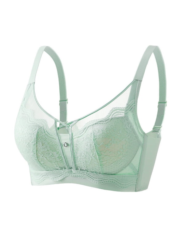 Women's Mesh Bra Wireless Push Up Breathable Everyday Bra Adjustable Supportive Bralettes for Women