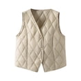 thumbnail image 1 of Jalioing Women's Quilted Vest Lightweight Winter Sleeveless Thermal Coat Padded Button Down Warm Vest with Pocket, 1 of 7