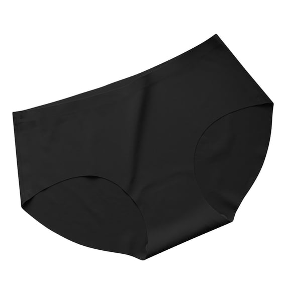 Jalioing Women's Seamless Panties Comfortable Mid Rise Briefs Stretchy Full Coverage Ladies Briefs Panties
