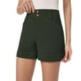 thumbnail image 1 of Jalioing Women's Shorts Dressy Casual Summer High Waist Button Shorts Business Work Short Pants with Pocket, 1 of 6