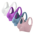 thumbnail image 1 of Jalioing Women's Sport Bra 4 Pack Plus Size Lightweight Yoga Bra High Support Breathable Mesh Bra, 1 of 2