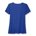 thumbnail image 1 of Jalioing Women's Summer Athletic T Shirt Short Sleeve Breathable Mesh Tops Solid Color Casual Sport Tee Shirts, 1 of 9