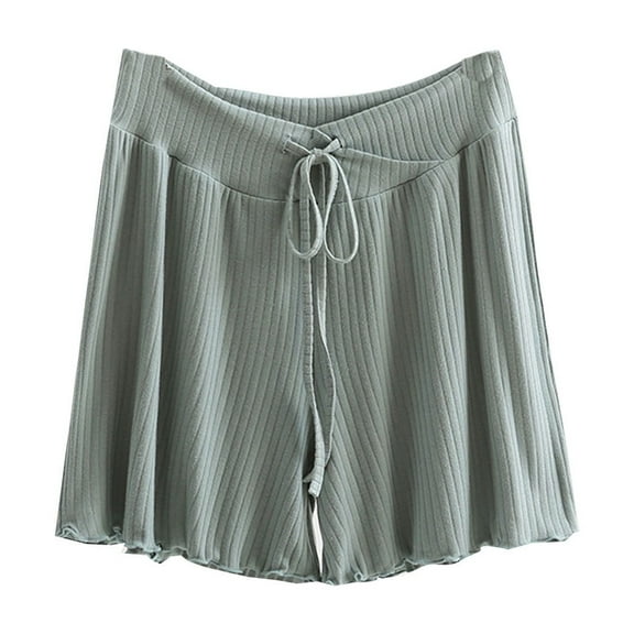 Jalioing Women's Summer Casual Shorts Low Waist Drawstring Loose Shorts Flowy Wide Leg Short Pants with Pocket